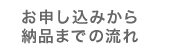 web HP site お申し込みから納品までの流れ